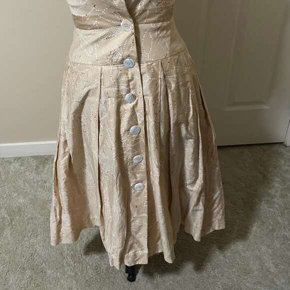 Liz Clairborne | Vintage Style Tea Length Dress - Picture 2 of 5